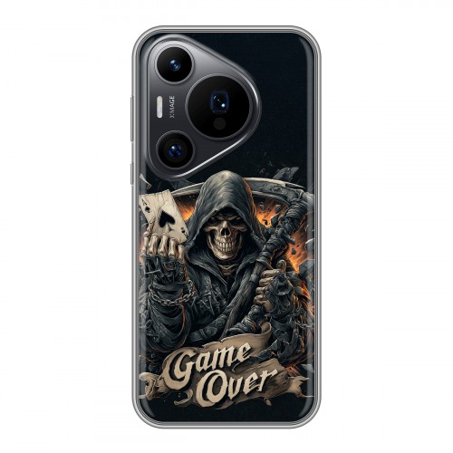 Дизайнерский силиконовый чехол для Huawei Pura 70 Pro Скелет карты