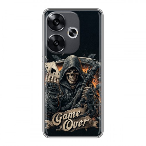 Дизайнерский силиконовый чехол для Xiaomi Redmi Turbo 3 Скелет карты