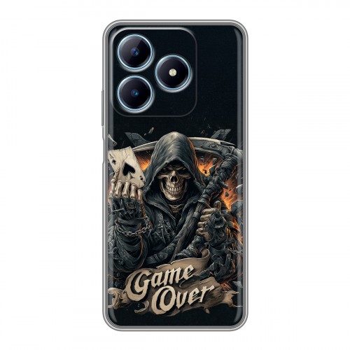 Дизайнерский силиконовый чехол для Realme C63 Скелет карты