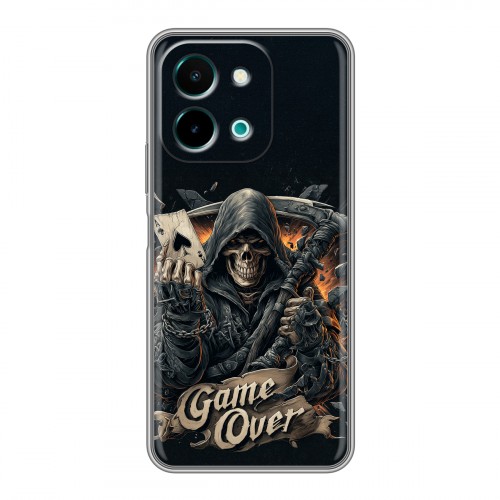 Дизайнерский силиконовый чехол для Vivo Y28 Скелет карты