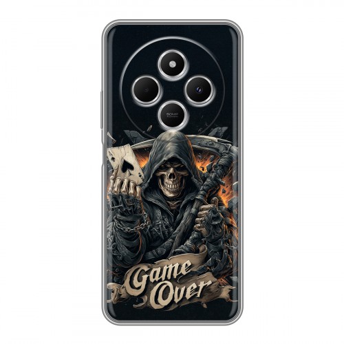 Дизайнерский силиконовый чехол для Redmi 14C Скелет карты