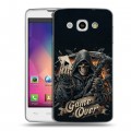 Дизайнерский пластиковый чехол для LG L60 Скелет карты