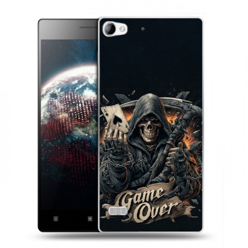 Дизайнерский пластиковый чехол для Lenovo Vibe X2 Скелет карты