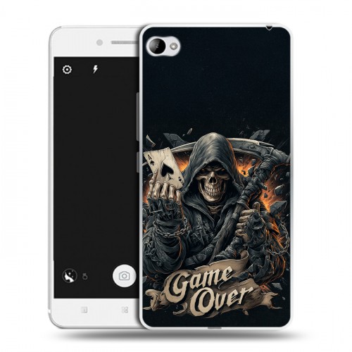 Дизайнерский пластиковый чехол для Lenovo S90 Скелет карты