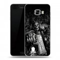 Дизайнерский пластиковый чехол для Samsung Galaxy C5 Скелет
