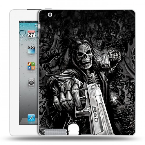 Дизайнерский пластиковый чехол для Ipad 2/3/4 Скелет