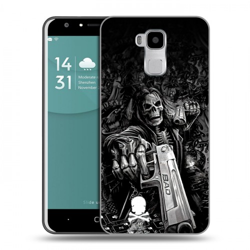 Дизайнерский пластиковый чехол для Doogee Y6 Скелет