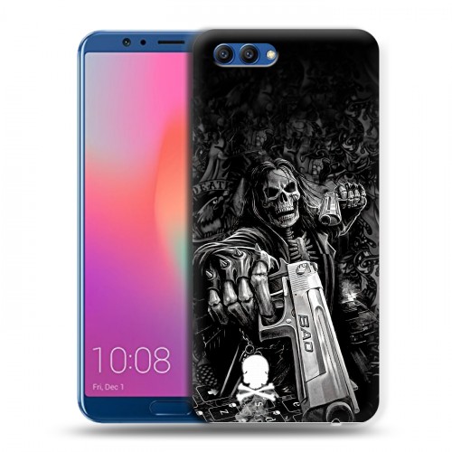 Дизайнерский пластиковый чехол для Huawei Honor View 10 Скелет