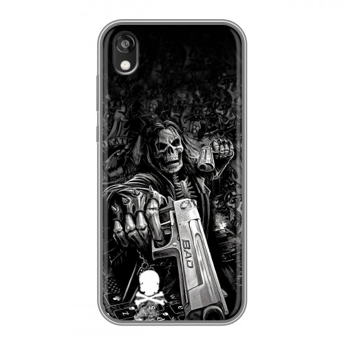 Дизайнерский силиконовый чехол для Huawei Honor 8s Скелет