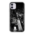 Дизайнерский силиконовый чехол для Iphone 11 Скелет