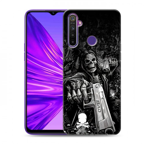 Дизайнерский силиконовый чехол для Realme 5 Скелет