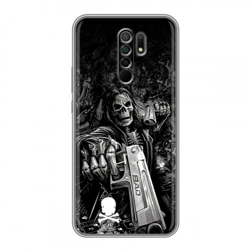 Дизайнерский силиконовый чехол для Xiaomi RedMi 9 Скелет