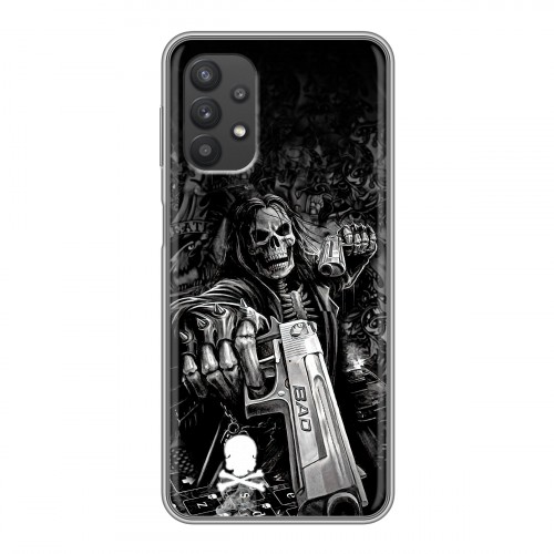 Дизайнерский силиконовый чехол для Samsung Galaxy A32 Скелет