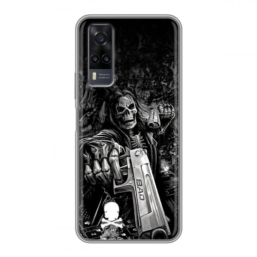 Дизайнерский силиконовый чехол для Vivo Y31 Скелет