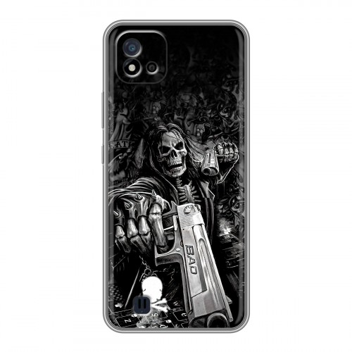 Дизайнерский силиконовый чехол для Realme C20 Скелет