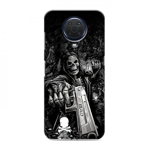 Дизайнерский силиконовый с усиленными углами чехол для Nokia G20 Скелет