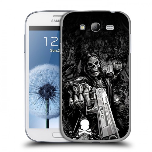 Дизайнерский пластиковый чехол для Samsung Galaxy Grand Скелет
