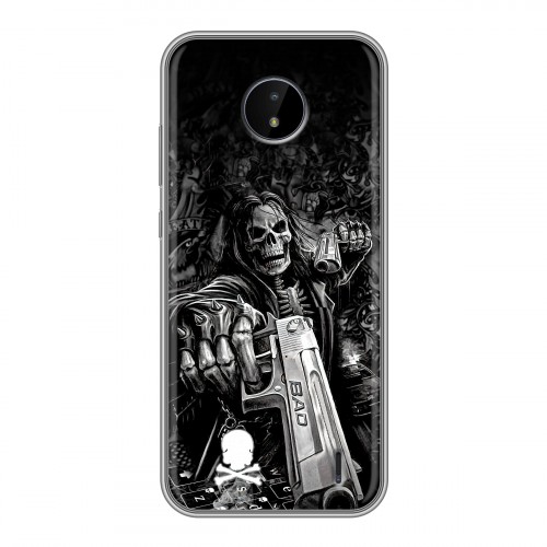 Дизайнерский силиконовый чехол для Nokia C20 Скелет