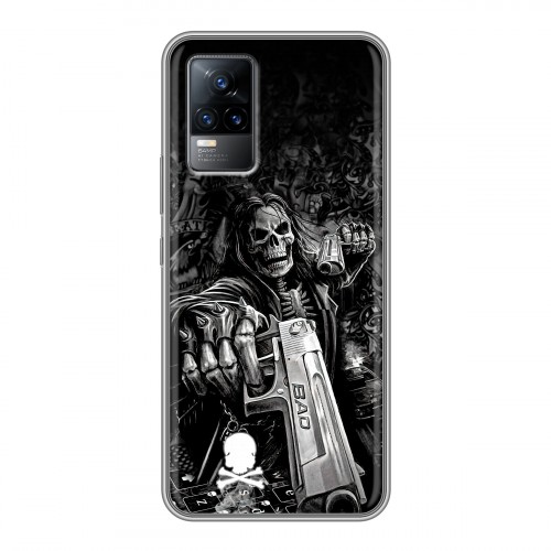 Дизайнерский силиконовый чехол для Vivo V21e Скелет