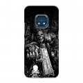 Дизайнерский силиконовый с усиленными углами чехол для Nokia XR20 Скелет