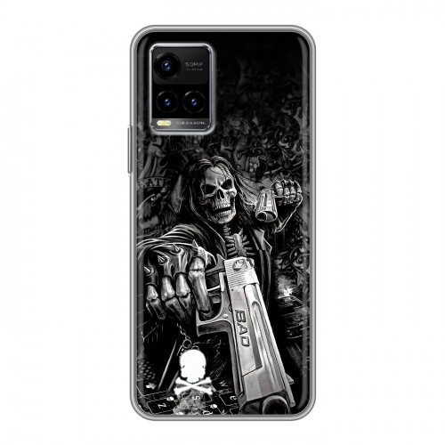 Дизайнерский силиконовый чехол для Vivo Y33s Скелет