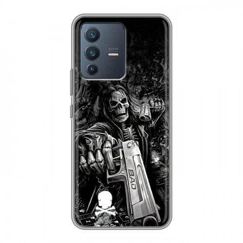 Дизайнерский силиконовый чехол для Vivo V23 Скелет