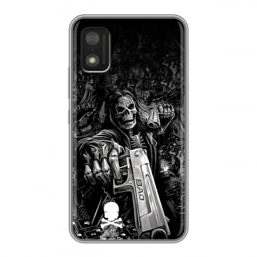 Дизайнерский силиконовый чехол для Itel A17 Скелет