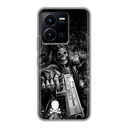 Дизайнерский силиконовый чехол для Vivo Y35 Скелет