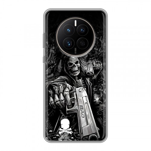 Дизайнерский силиконовый с усиленными углами чехол для Huawei Mate 50 Скелет