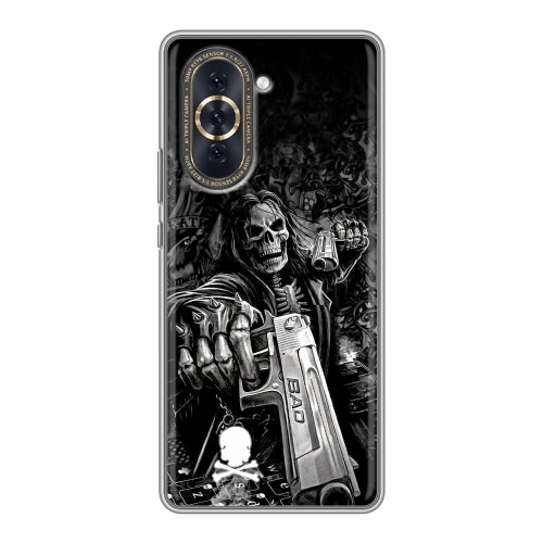 Дизайнерский силиконовый с усиленными углами чехол для Huawei Nova 10 Скелет