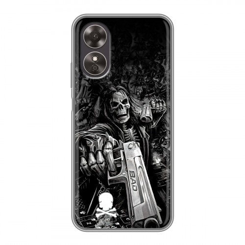 Дизайнерский силиконовый чехол для OPPO A17 Скелет