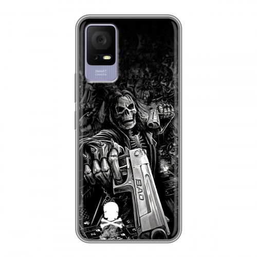 Дизайнерский силиконовый чехол для TCL 405 Скелет