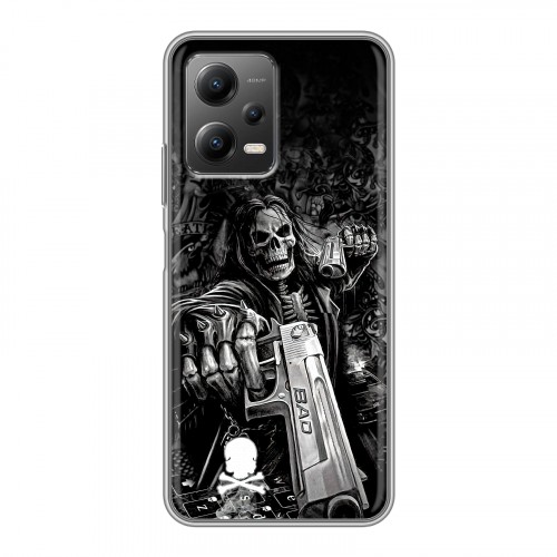 Дизайнерский силиконовый чехол для Xiaomi Poco X5 Скелет