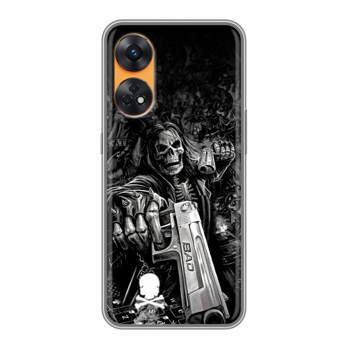 Дизайнерский силиконовый чехол для OPPO Reno8 T Скелет