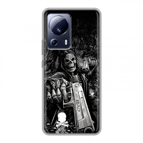 Дизайнерский силиконовый чехол для Xiaomi 13 Lite Скелет