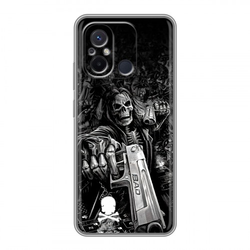 Дизайнерский силиконовый чехол для Xiaomi RedMi 12C Скелет