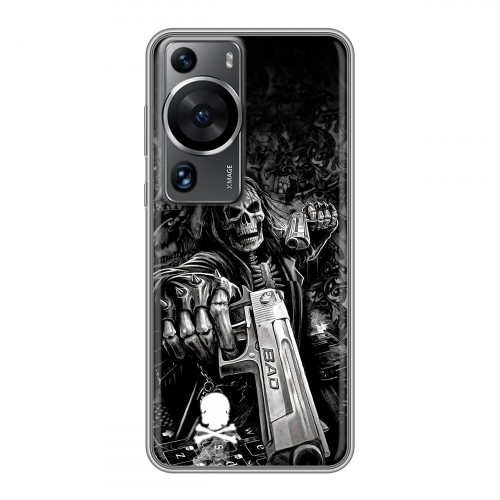 Дизайнерский силиконовый чехол для Huawei P60 Скелет