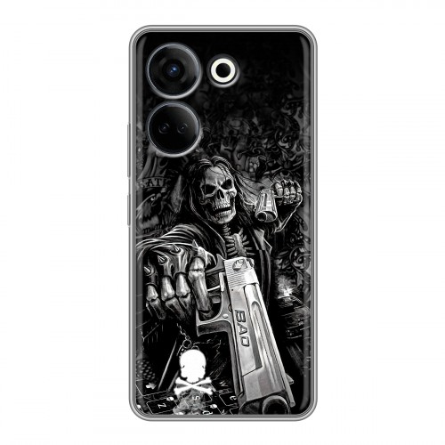 Дизайнерский силиконовый чехол для Tecno Camon 20 Скелет