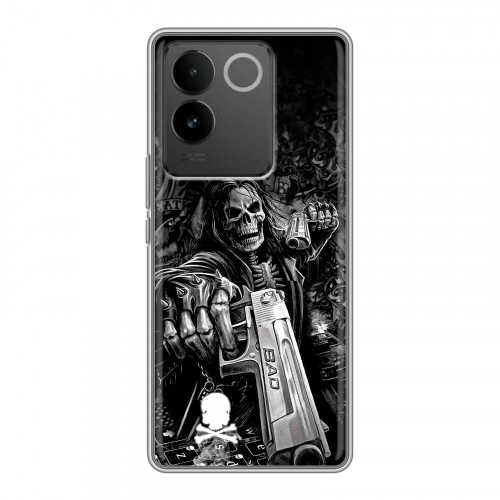 Дизайнерский силиконовый чехол для Vivo S17e Скелет