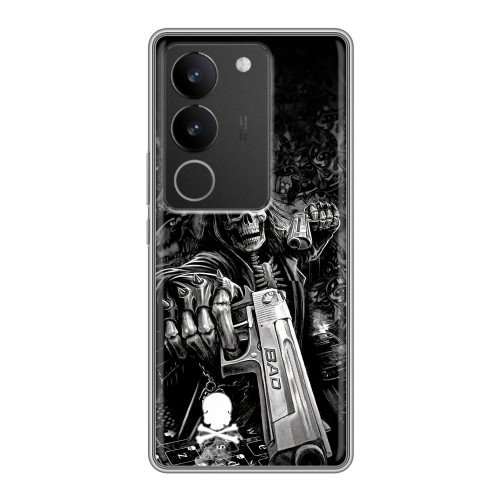 Дизайнерский силиконовый чехол для Vivo S17 Скелет