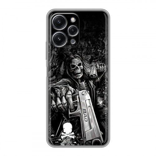 Дизайнерский силиконовый чехол для Xiaomi RedMi 12 Скелет