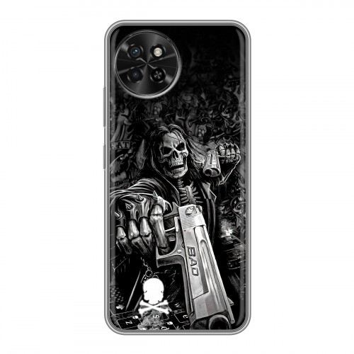 Дизайнерский силиконовый чехол для Itel S23 Скелет