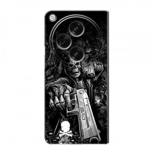 Дизайнерский пластиковый чехол для OPPO Find N3 Скелет