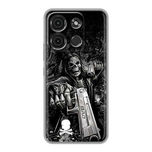 Дизайнерский силиконовый чехол для Itel A60s Скелет