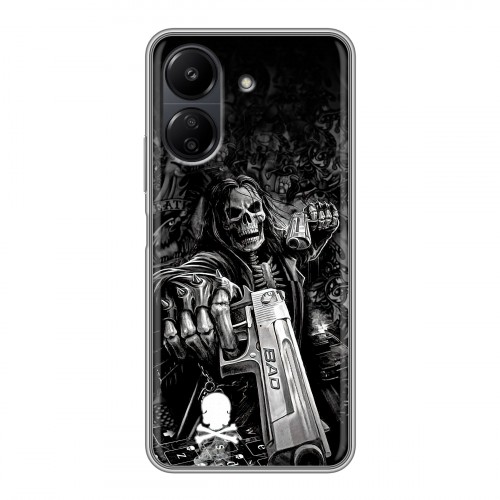 Дизайнерский силиконовый чехол для Xiaomi Poco C65 Скелет