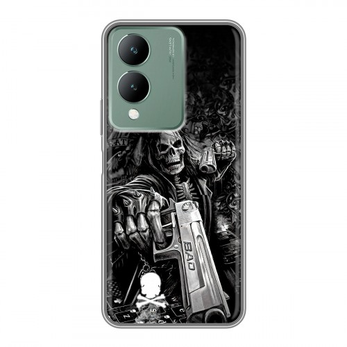 Дизайнерский силиконовый чехол для Vivo Y17s Скелет