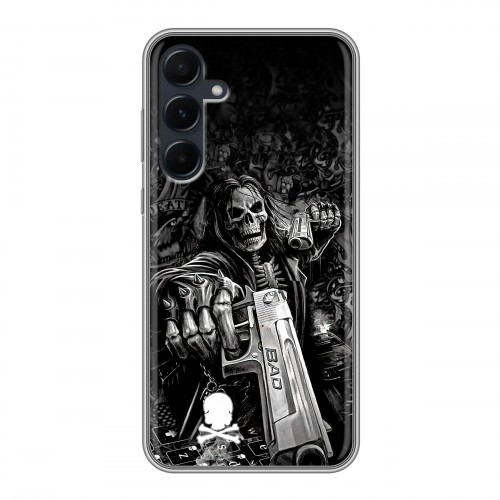 Дизайнерский силиконовый чехол для Samsung Galaxy A55 Скелет