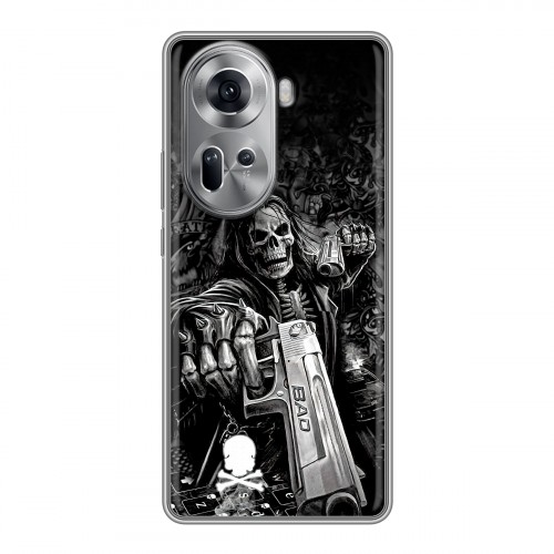 Дизайнерский силиконовый чехол для OPPO Reno 11 Скелет