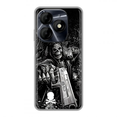 Дизайнерский силиконовый чехол для Itel P55 4G Скелет