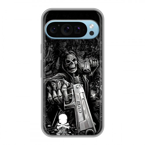 Дизайнерский силиконовый чехол для Google Pixel 9 Скелет